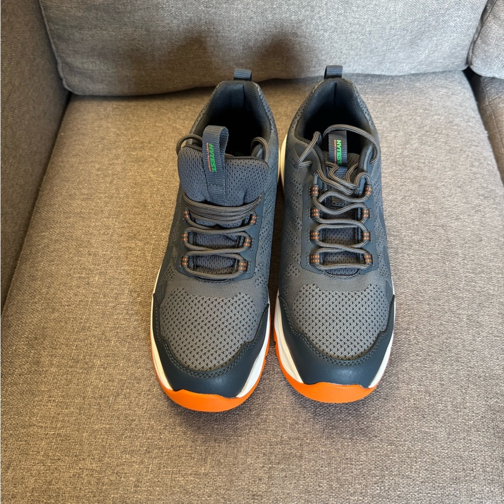 Harley-Davidson Black and Orange Athletic Shoes with Bold Sole